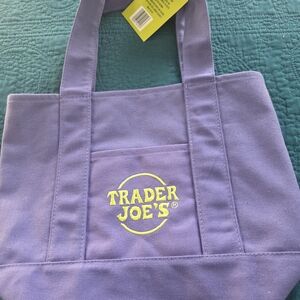 Trader Joe's Purple Tote Bag